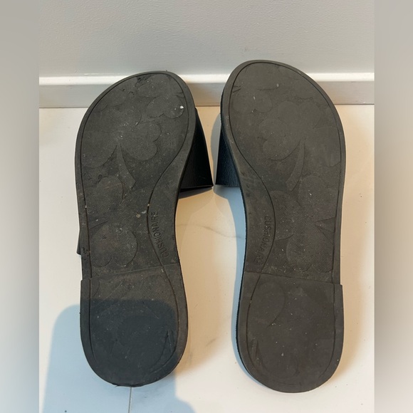 Black Leather Women's Flats - Picture 3 of 3